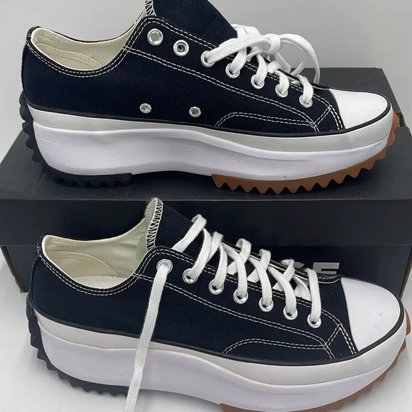 Converse Men’s RUN STAR HIKE OX BLACK/WHITE/GUM 168816C
Platforms Sneakers - Picture 2 of 16